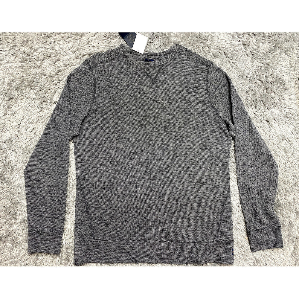 Good Man Brand Vintage Microlight Slub French Terry Crew Sweatshirt Grey XL $200